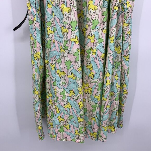 Torrid Disney Dress Peter Pan Tinkerbell Swing Button Belted NWT - Picture 14 of 14